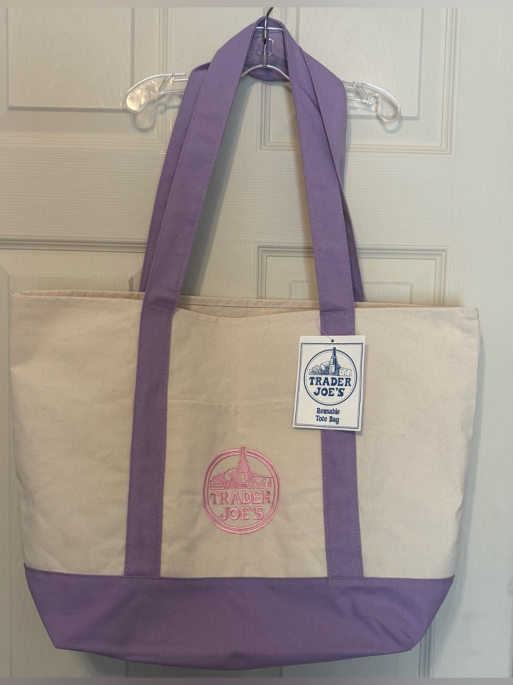 NWT Trader Joe’s Limited Edition Large Lavender Tote Bag! 💜